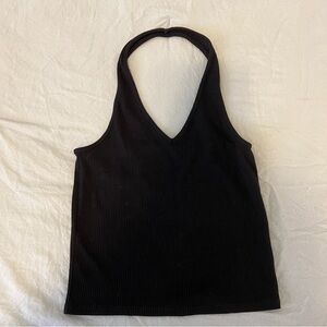 American Eagle Black Halter Top